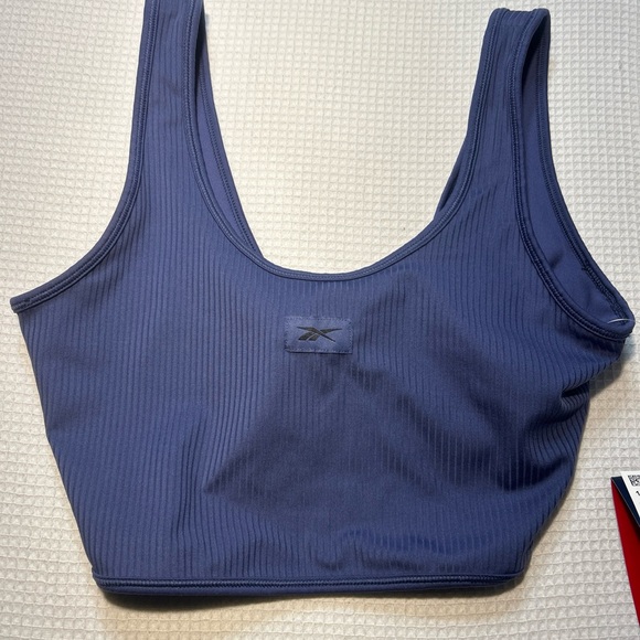 Reebok Other - NWT Reebox Ribbed Multi-Way Bralette Twilight Purple Size M